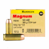 Magnum Research 50 Action Express 300 Grain XTP – 20 Rounds