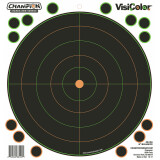 Targets - Champion VisiColor Bullseye - 9" x 9” - 5 Pack
