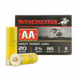 Winchester AA Heavy Target 20 Gauge 2-3/4" 1 oz. #8 – 250 Rounds