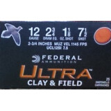 Federal Ultra Clay & Field 1,145 fps 12 Gauge 1-1/8 oz. #7.5 – 25 Rounds