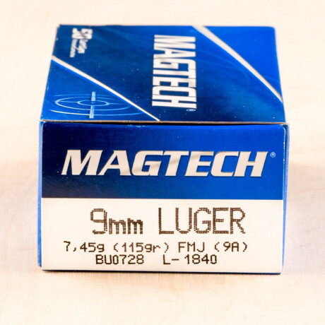Image of Magtech 9mm 115 Grain FMC – 1000 Rounds