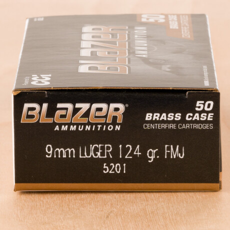 Image of Blazer Brass 9mm 124 Grain FMJ – 1000 Rounds