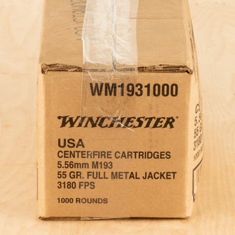 Image of Winchester USA 5.56x45 55 Grain FMJ – 1000 Rounds