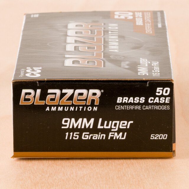 Image of Blazer Brass 9mm 115 Grain FMJ – 1000 Rounds