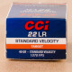 CCI Standard Velocity 22 LR 40 Grain LRN - 5000 Rounds