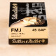 Sellier & Bellot 45 GAP 230 Grain FMJ - 50 Rounds