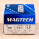 Magtech Subsonic 9mm 147 Grain JHP – 1000 Rounds